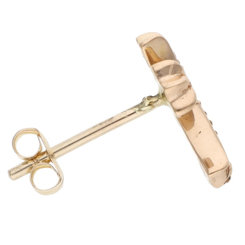 Chrome Hearts 22K CH Cross Fat Pave Diamond Earring Multi