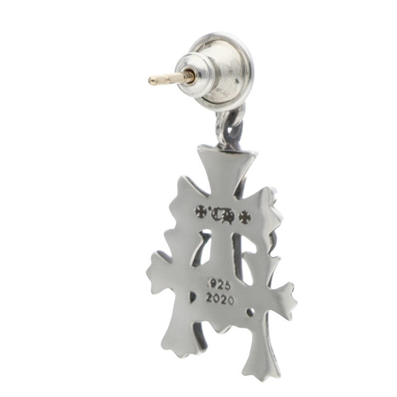 Chrome Hearts Triple CH Cross Silver Earring