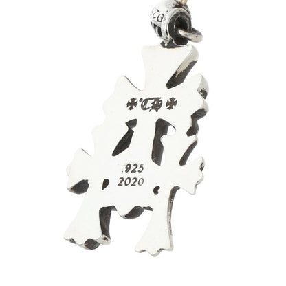 Chrome Hearts Triple CH Cross Silver Earring