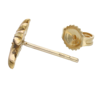 Chrome Hearts 22K CH Cross Stud 1 Diamond Earring