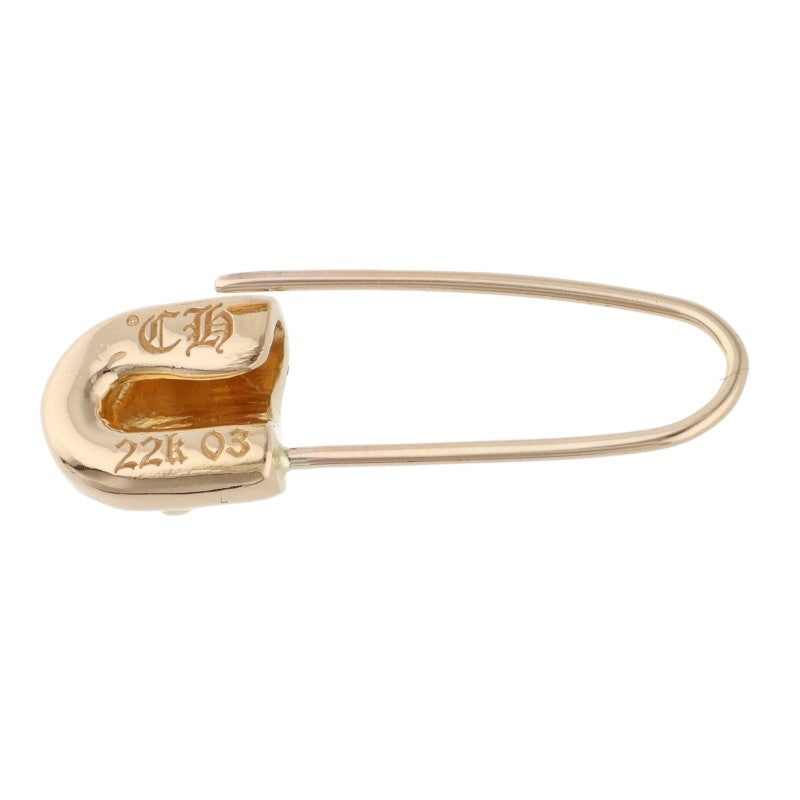Chrome Hearts 22K Safety Pin Earring