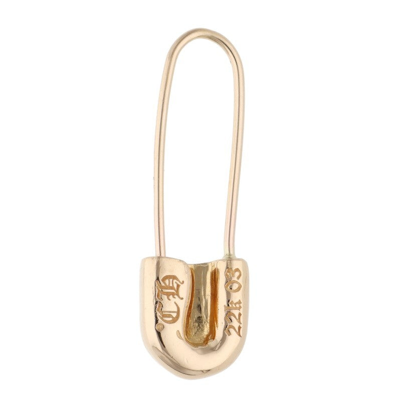 Chrome Hearts 22K Safety Pin Earring