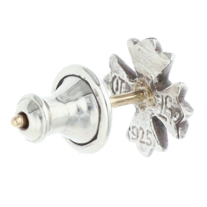 Chrome Hearts No2 CH Plus Stud Silver Earring