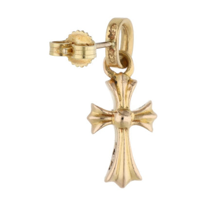 Chrome Hearts 22K Pave Diamond Baby Fat Gold Earring Multi