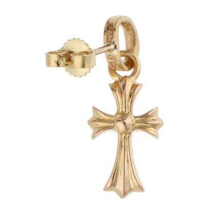 Chrome Hearts 22K Pave Diamond Baby Fat Gold Earring