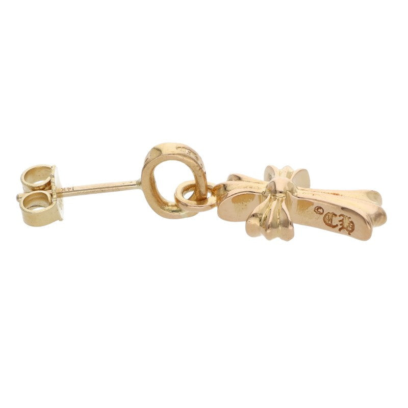 Chrome Hearts 22K Pave Diamond Baby Fat Gold Earring