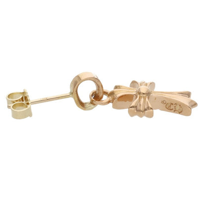 Chrome Hearts 22K Baby Fat Pave Diamond Gold Earring