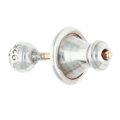 Chrome Hearts Mini Cross Ball Stud Single Earring Silver