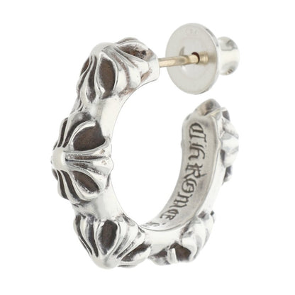 Chrome Hearts Hoop Cross SML Silver Earring