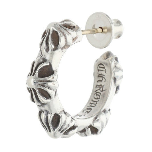 Chrome Hearts Hoop Cross SML Silver Earring