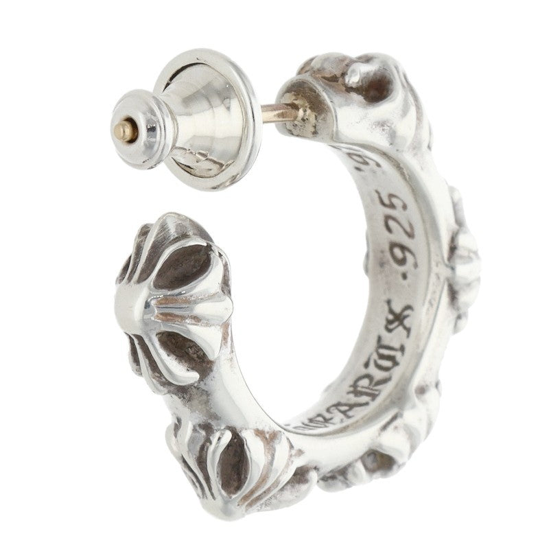 Chrome Hearts Hoop Cross SML Silver Earring