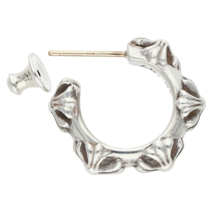 Chrome Hearts Hoop Cross SML Silver Earring