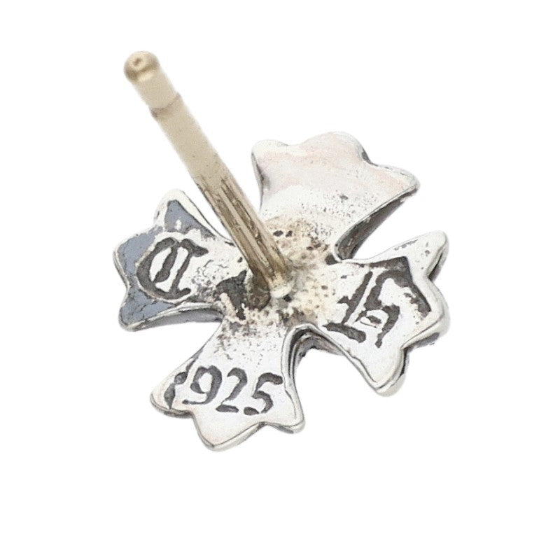 Chrome Hearts CH Plus 1 Diamond Silver Stud Earring