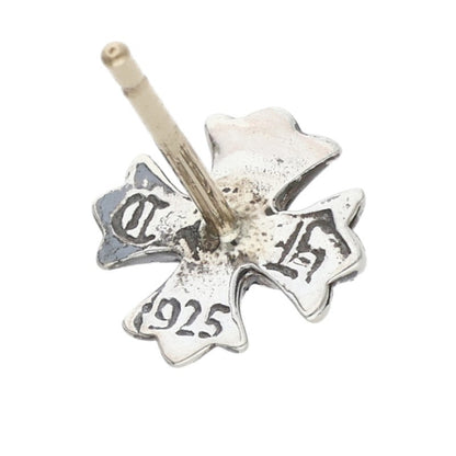 Chrome Hearts CH Plus 1 Diamond Silver Stud Earring