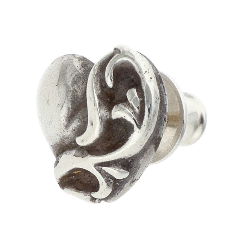 Chrome Hearts STUD HEART Silver Earring Single