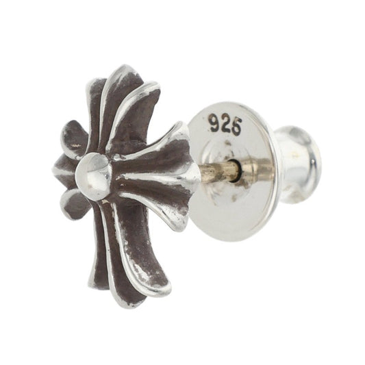 Chrome Hearts No2 CH CRS Cross Stud Silver Earring