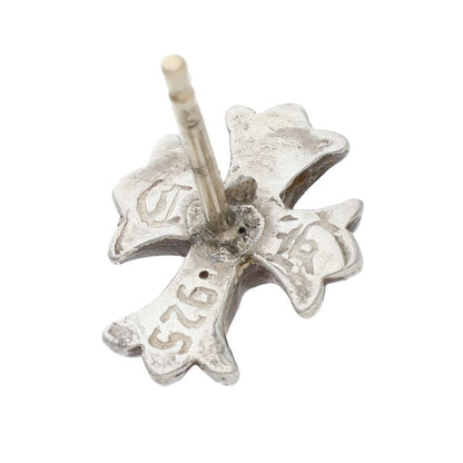 Chrome Hearts No2 CH CRS Cross Stud Silver Earring