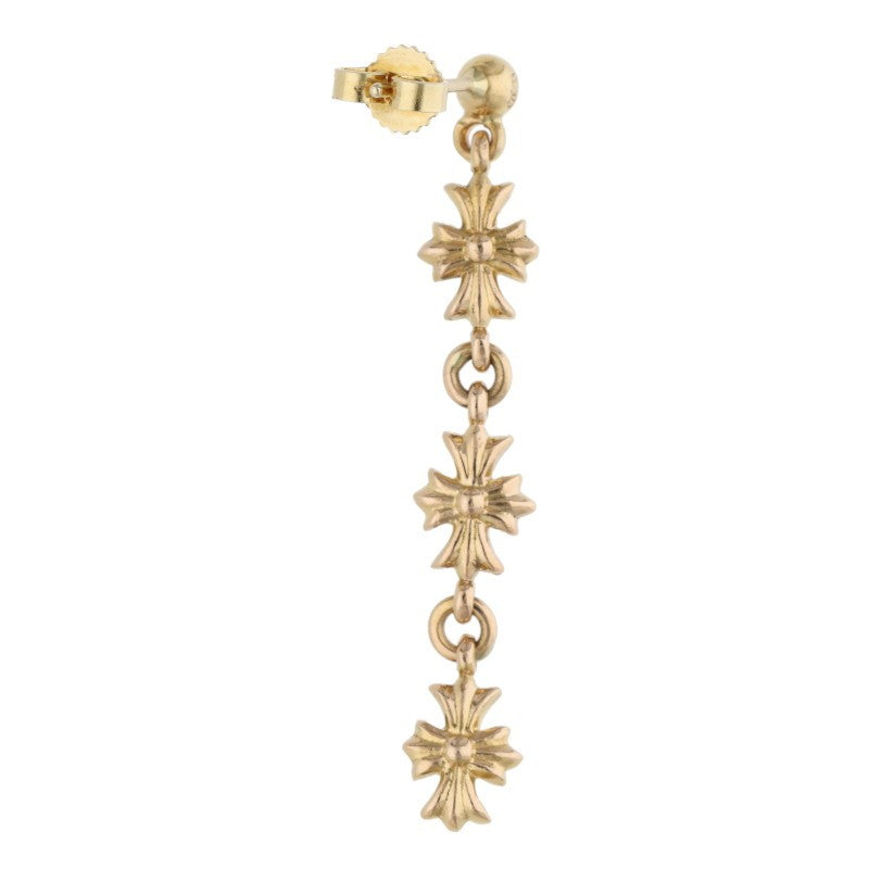 Chrome Hearts 22K Tiny E CH Plus 3 Drop Earring
