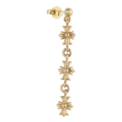 Chrome Hearts 22K Tiny E CH Plus 3 Drop Earring