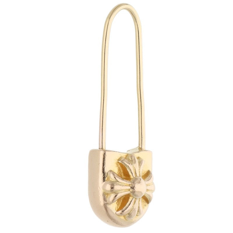 Chrome Hearts 22K ER Safety Pin Yellow Gold Earring