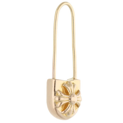 Chrome Hearts 22K ER Safety Pin Yellow Gold Earring