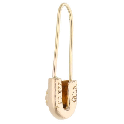 Chrome Hearts 22K ER Safety Pin Yellow Gold Earring