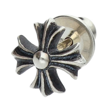 Chrome Hearts No2 CH Plus Stud Silver Earring