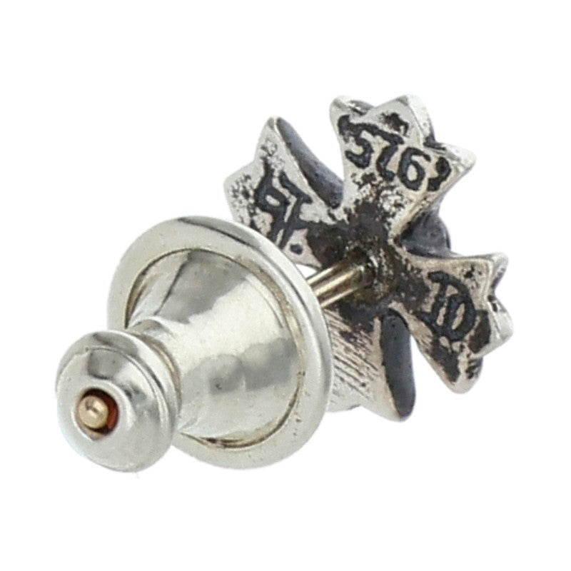 Chrome Hearts No2 CH Plus Stud Silver Earring