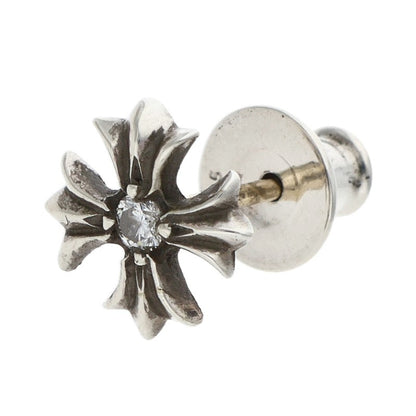 Chrome Hearts No2 CH Plus Dia 1-Diamond Stud Earring