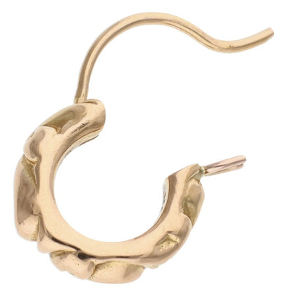 Chrome Hearts 22K Tiny Scroll Hoop Gold Earring Single