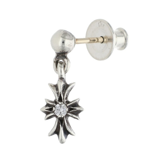 Chrome Hearts Tiny E CH Plus Diamond Single Earring