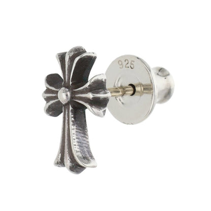 Chrome Hearts CH Cross Fat Stud Silver Earring