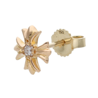 Chrome Hearts 22K 1 Diamond Plus Stud Earring