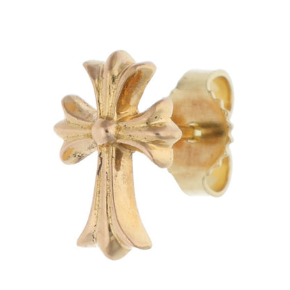 Chrome Hearts 22K CH CRSS 2 FAT Gold Stud Earring