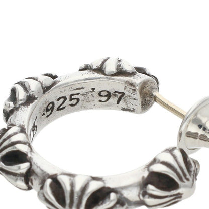 Chrome Hearts Hoop Cross SML Silver Single Earring