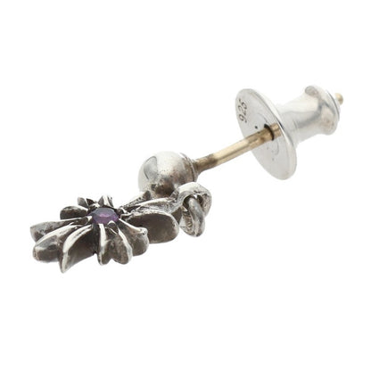 Chrome Hearts Tiny E CH Plus 1 Sapphire Single Earring