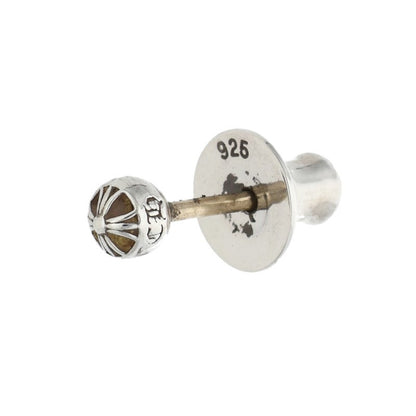 Chrome Hearts Mini Cross Ball Stud Silver Earring