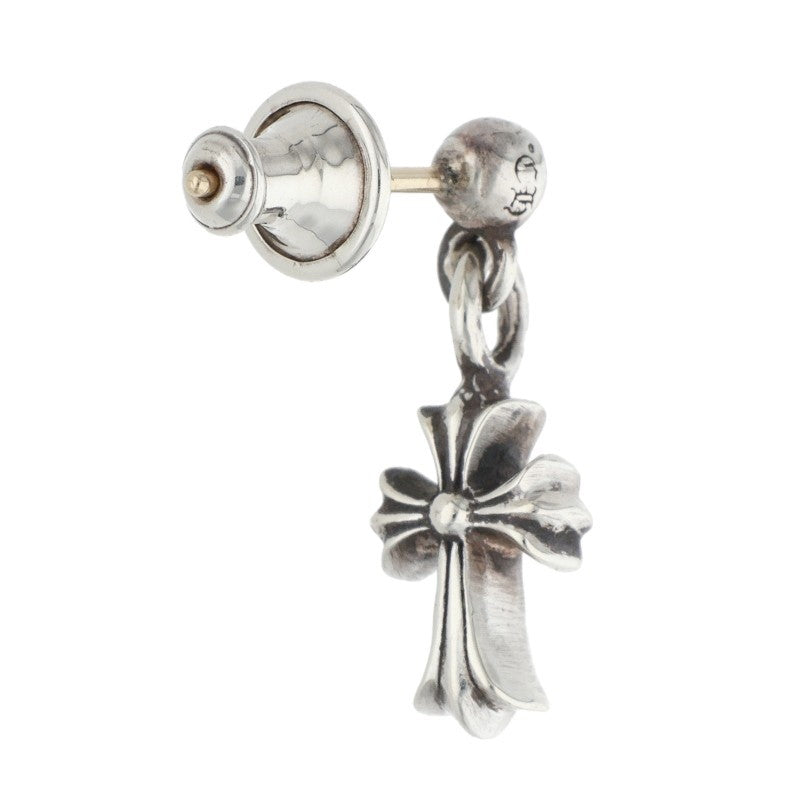 Chrome Hearts Stack CH Cross Drop Silver Earring