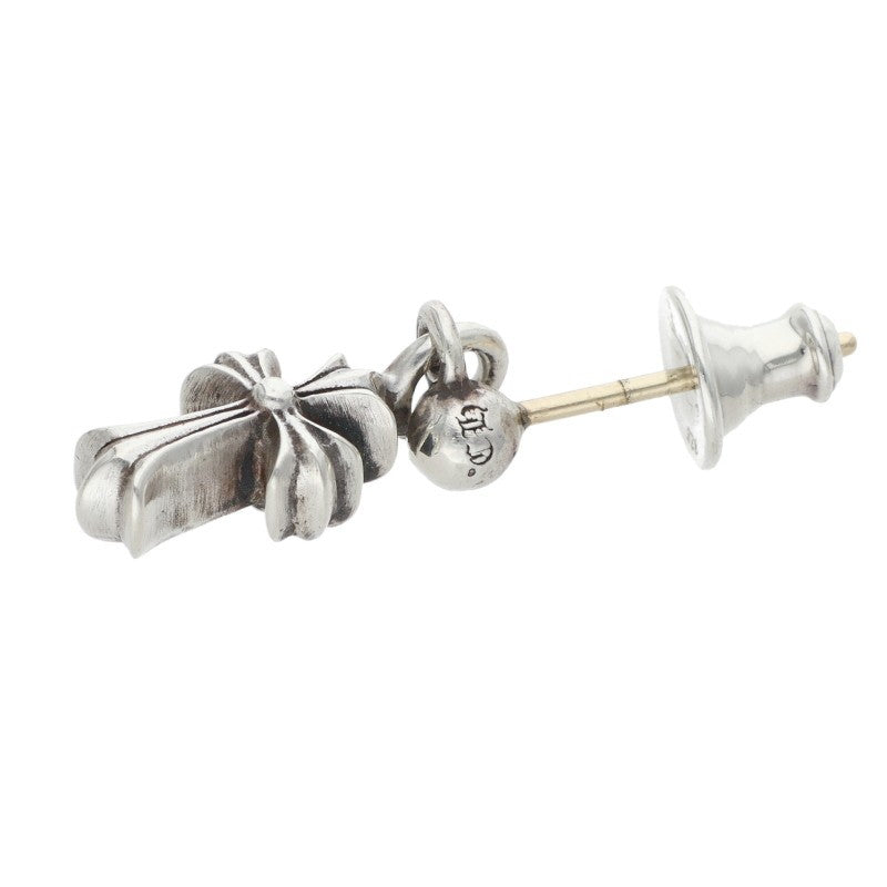 Chrome Hearts Stack CH Cross Drop Silver Earring