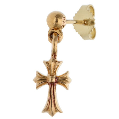 Chrome Hearts 22K Stack CH Cross Drop Gold Earring