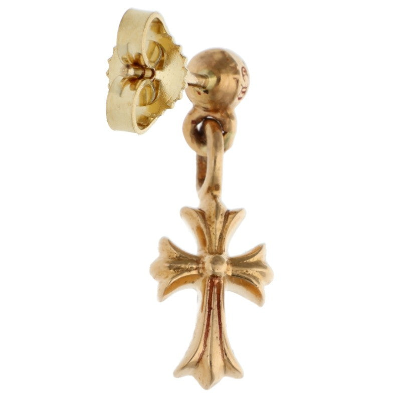 Chrome Hearts 22K Stack CH Cross Drop Gold Earring