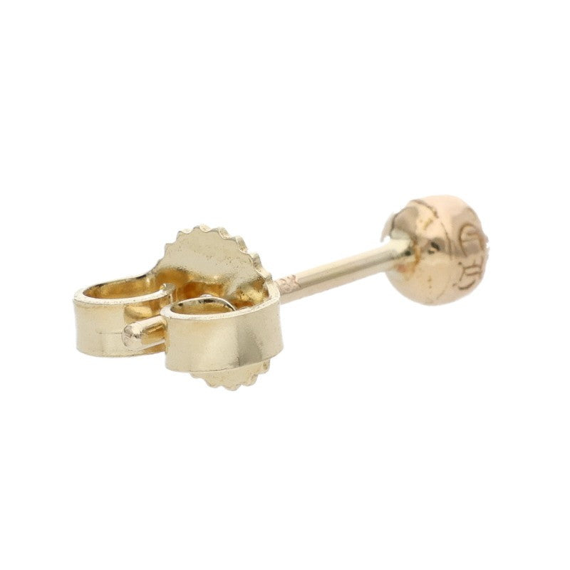 Chrome Hearts 22K Mini Cross Ball Stud Earring