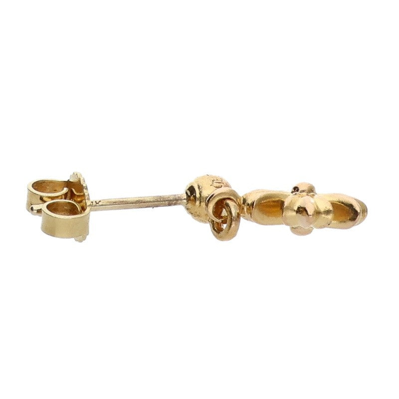 Chrome Hearts Tiny 22K Gold Drop Earring