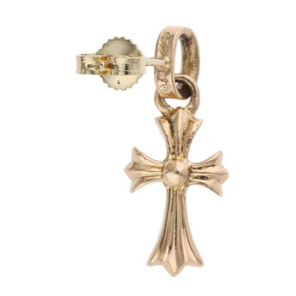Chrome Hearts 22K Baby Fat Pave Diamond Gold Earring