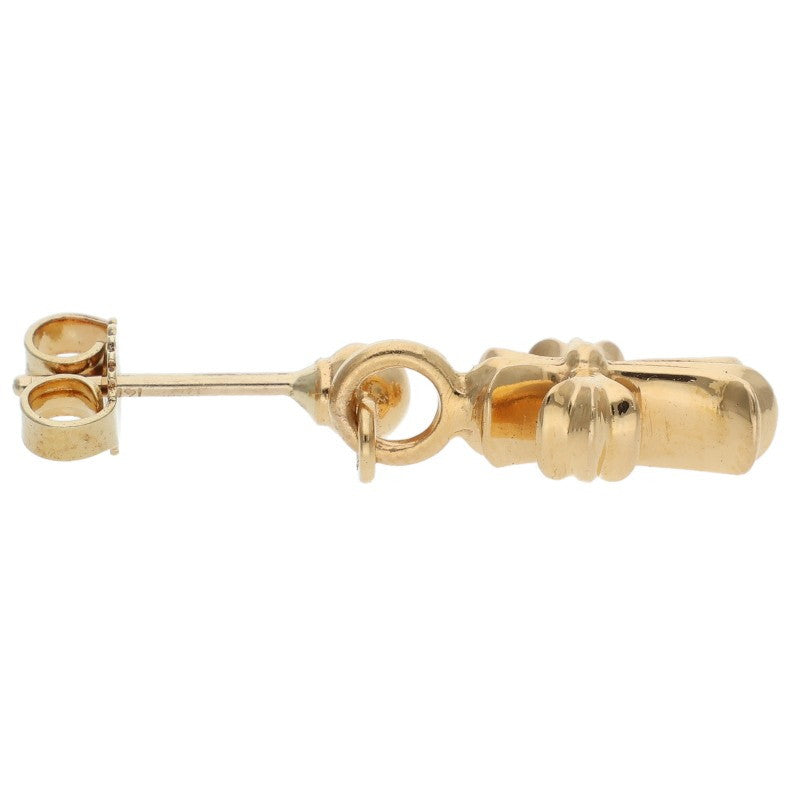 Chrome Hearts 22K DRP STCK CH CRS Stack CH Gold Earring
