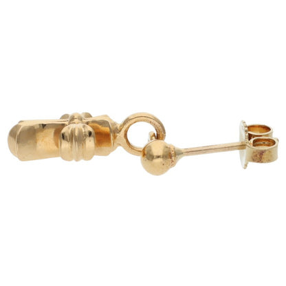 Chrome Hearts 22K DRP STCK CH CRS Stack CH Gold Earring