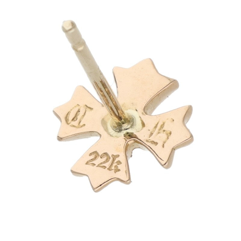 Chrome Hearts 22K CH Plus Emerald Stud Earring
