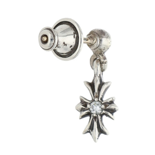 Chrome Hearts TNY E CH PLS DIA 1-Diamond Silver Earring