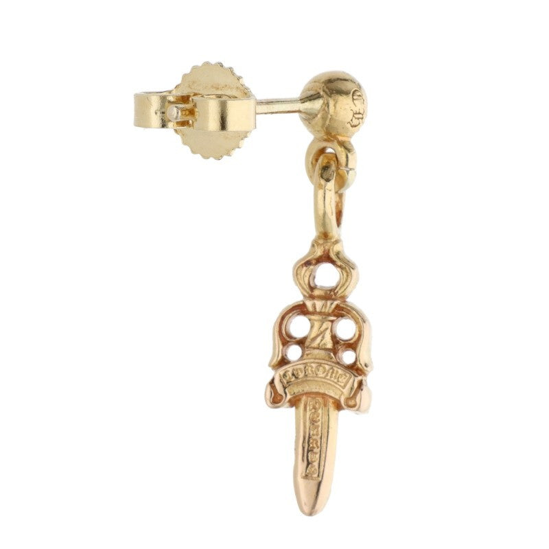 Chrome Hearts 22K Drop Stack Dagger Single Earring