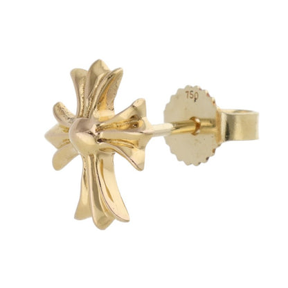 Chrome Hearts 22K CH Cross Stud Gold Earring